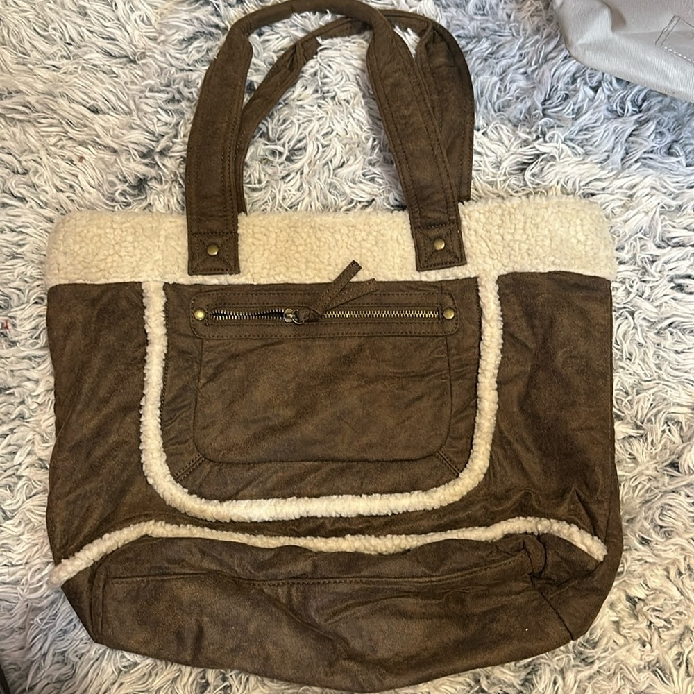 Brown Faux Wool